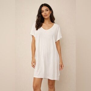 OAK + FORT Classic White Tee Dress
